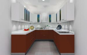 u shaped modular kitchen