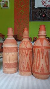 Pottery water bottle