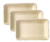 rectangle areca leaf plates