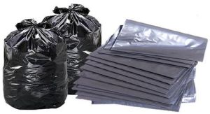 black garbage bags