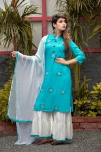 Rayon Blue Kurti