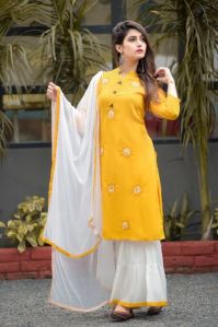 Rayon Mustard Kurti