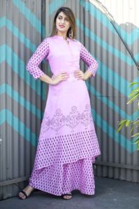 Rayon Pink Kurti