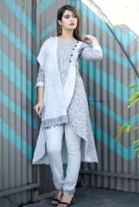 South Cotton Grey Kurti