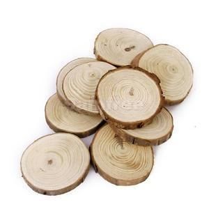10x Pine Tree Wood Slices Rustic Table Coasters Wedding Centerpiece 6-8cm