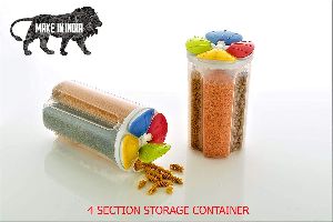 4 and 3 section container