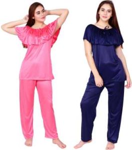 Ladies Plain Night Suit