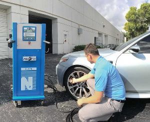 Nitrogen air filling station