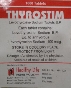 Thyrostim Tablets (Levothyroxine Sodium Tablets BP)