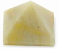 Yellow Agate Pyramid