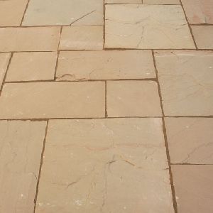 beige sandstone slab