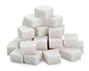 White sugar cubes