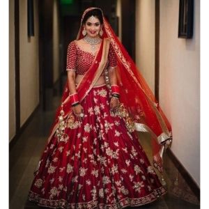 Ladies Embroidered Bridal Lehenga Choli