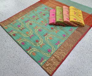 banarsi semi tussar silk sarees