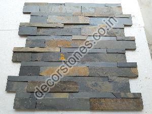 Rustic Black Slate Ledge Stone Wall Panels