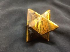 Tiger Eye 12 Point Agate Merkaba Star