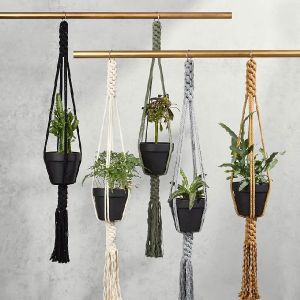 Handmade Colorful Macrame Planters