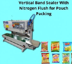 Vertical Band Sealer With Nitrogen Flush for Pouch Packing