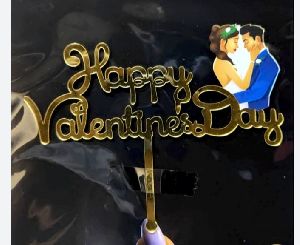 Valentines day Cake Topper