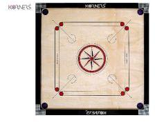 Korners Polished Round Pocket Carrom Board (32 Inch)