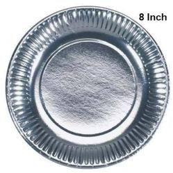 8 Inch Silver Paper Plates