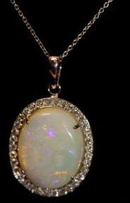 8.54 Carat Opal Pendant