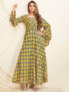 Rayon Long Kurtis