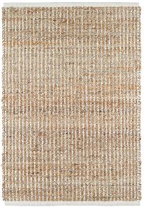 Jute Woven Gridwork Ivory Rugs