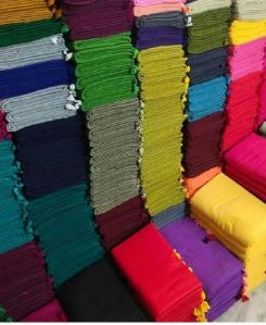 Pure Cotton Plain Saree