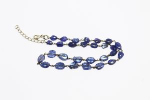 Tanzanite rosary necklace