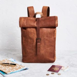 Leather Shoulder Backpack