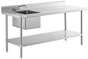 Stainless Steel Table with Sink