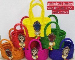 Palm Leaf Gift Basket