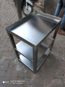 stainless steel kitchen table