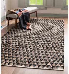 Jute and Cotton Flatweave Rug