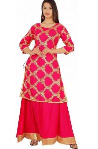 Party Wear Kurti with Skirt