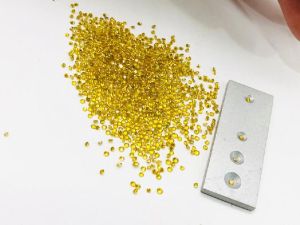 RVD ,diamond,round cut yellow colour excellent cut 0.9*1.10 MM & 1 CT