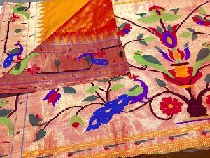 Brocket Paithani Sarees