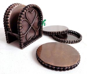 Bike Chain Coaster set of 4