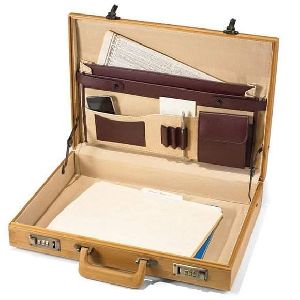 leather suitcase