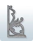 7.25 X 4 Inch Corner Decorative CI Casting