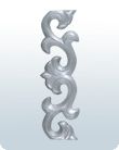 7.75 X 2.25 Inch Gate Decorative CI Casting