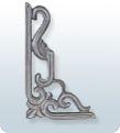 7 X 4.25 Inch Corner Decorative CI Casting