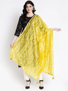 Yellow Gotta Patti Silk Dupatta