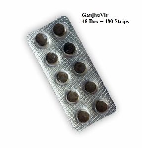 GanjhuVir Ayurvedic Antiviral Tablets (Pack of 480 Strips)