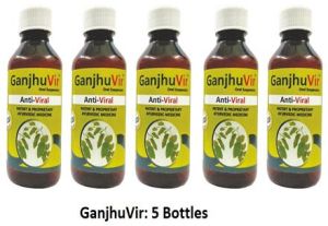 GanjhuVir Ayurvedic Antiviral 100ml Syrup (Pack of 5 bottles)