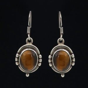 Tiger Eye Dainty Earring