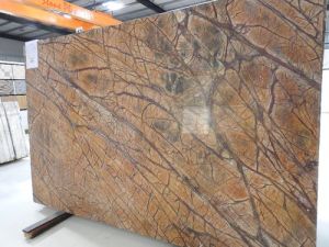 Rainforest Brown Marble Slab