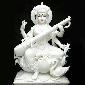 Marble Saraswati Statue