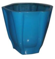 Blue Hexagon Planters